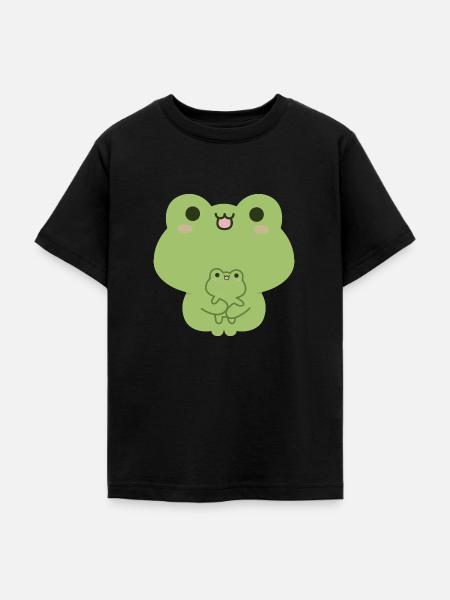 Frosch-Liebe - Teenager T-Shirt - Schwarz