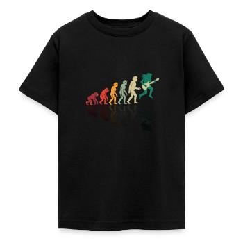 Chemise de musicien - T-shirt Ado - noir - Devant - AI Model Teenager Male light (155cm)