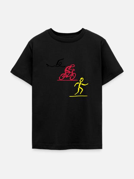 triatlon - T-shirt Ado - noir