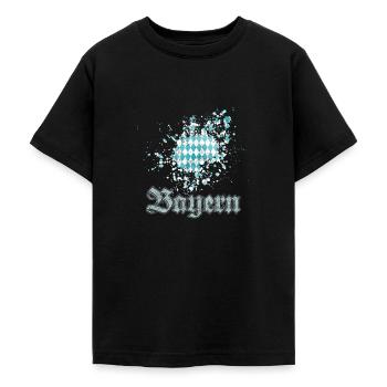 Bayern - Teenager T-Shirt - Schwarz - Vorne - AI Model Teenager Male light (155cm)