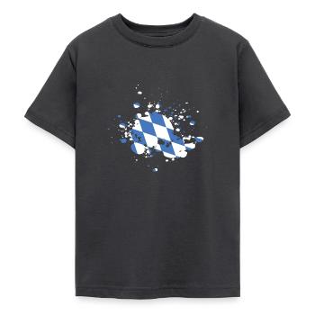 Bavaria flag - Teenage T-Shirt - dark grey - Front - AI Model Teenager Male light (155cm)