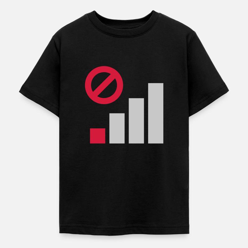 Poor coverage cellular connection - Teenage T-Shirt - black