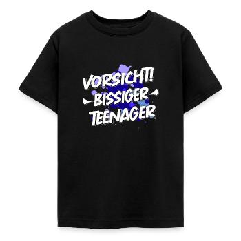 Teenager 13. Geburtstag - Vorsicht bissig! - Teenager T-Shirt - Schwarz - Vorne - AI Model Teenager Male light (155cm)