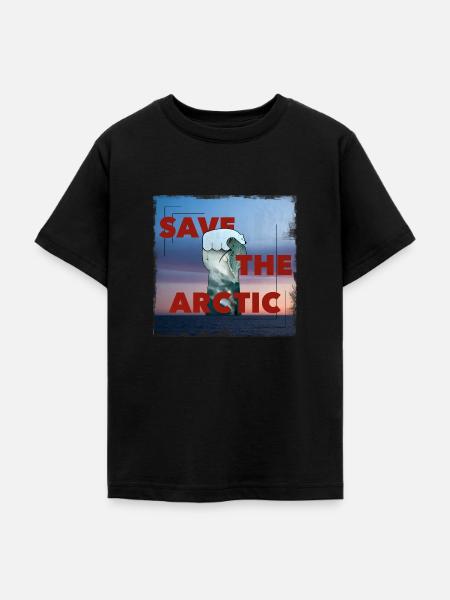 Save The Arctic - Teenager T-Shirt - Schwarz