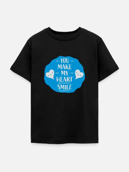 Faire sourire mon cœur - T-shirt Ado - noir