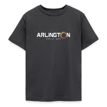 Arlington, Texas 2024 Sonnenfinsternis Souvenir 8. April - Teenager T-Shirt - Dunkelgrau - Vorne - AI Model Teenager Male light (155cm)