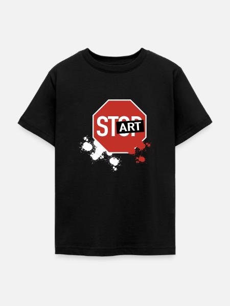 Stop wird Start - Teenager T-Shirt - Schwarz
