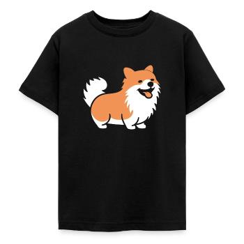 Spitz - T-shirt Ado - noir - Devant - AI Model Teenager Male light (155cm)