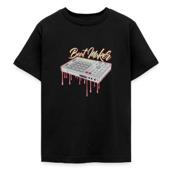 BeatMaker - Teenage T-Shirt - black - Front - AI Model Teenager Male light (155cm)