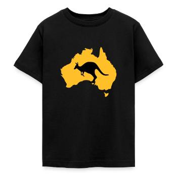 Australien - Teenager T-Shirt - Schwarz - Vorne - AI Model Teenager Male light (155cm)