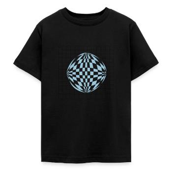 Boule 3D - T-shirt Ado - noir - Devant - AI Model Teenager Male light (155cm)