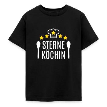 Beste Köchin Mama Oma Sterneköchin 5 Sterne Küche - Teenager T-Shirt - Schwarz - Vorne - AI Model Teenager Male light (155cm)