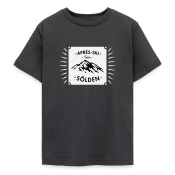 Après-Ski Sölden - Teenager T-Shirt - Dunkelgrau - Vorne - AI Model Teenager Male light (155cm)