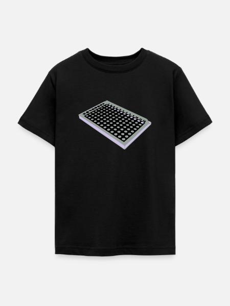 96 Well Plate / 96 perforated plate - Teenage T-Shirt - black