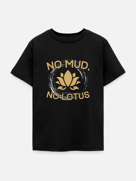 Lotus Spruch - Teenager T-Shirt - Schwarz