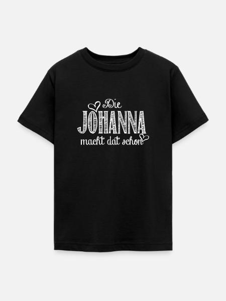 johanna - Teenager T-Shirt - Schwarz