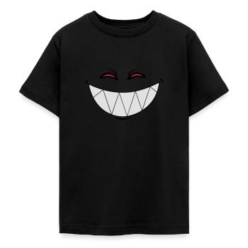 Smiling Demon - Teenage T-Shirt - black - Front - AI Model Teenager Male light (155cm)
