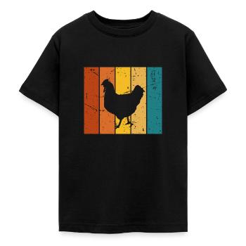 Vintage-Geschenkhenne - Teenager T-Shirt - Schwarz - Vorne - AI Model Teenager Male light (155cm)