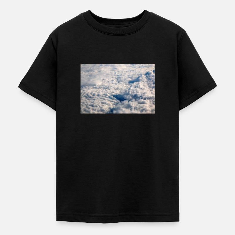 Formations nuageuses et Alpes près de la Zugspitze - T-shirt Ado - noir