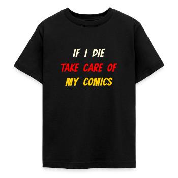 Comic Collectors and Comic Book Reader Lover Funny - Teenage T-Shirt - black - Front - AI Model Teenager Male light (155cm)