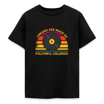 Vinyl Schallplatte Schallplattensammlung Geschenk - Teenager T-Shirt - Schwarz - Vorne - AI Model Teenager Male light (155cm)