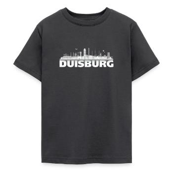 duisburg_city_hell01 detail - Teenage T-Shirt - dark grey - Front - AI Model Teenager Male light (155cm)