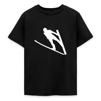 Skispringer - Teenager T-Shirt - Schwarz - Vorne - AI Model Teenager Male light (155cm)