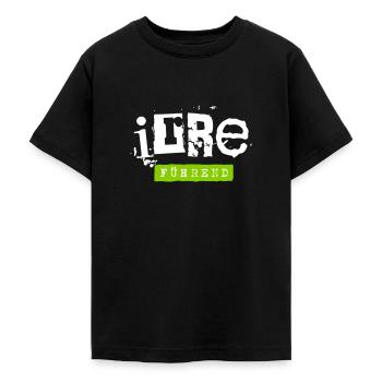 irre fuehrend - irrefuehrend witziger Spruch - Teenager T-Shirt - Schwarz - Vorne - AI Model Teenager Male light (155cm)