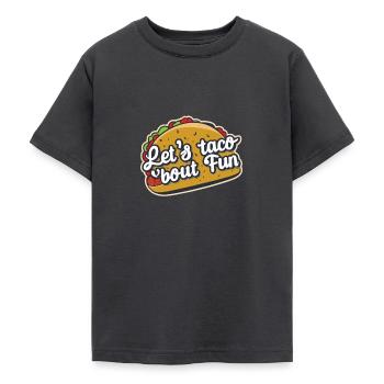 Let's Taco 'bout Fun Taco - Teenager T-Shirt - Dunkelgrau - Vorne - AI Model Teenager Male light (155cm)