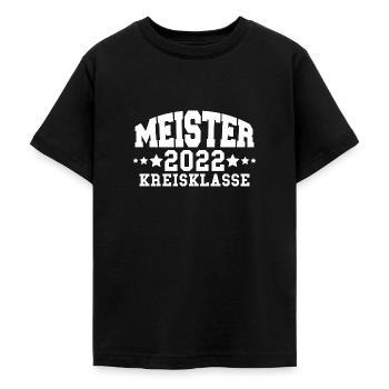 Meister 2022 Kreisklasse Aufstieg Fußball - Teenager T-Shirt - Schwarz - Vorne - AI Model Teenager Male light (155cm)