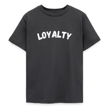 Loyalty - Teenage T-Shirt - dark grey - Front - AI Model Teenager Male light (155cm)