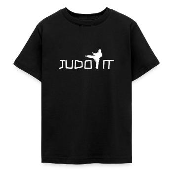Judo es - Teenager T-Shirt - Schwarz - Vorne - AI Model Teenager Male light (155cm)