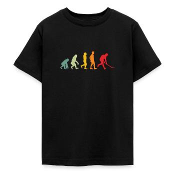Feldhockey Hockey Evolution - Teenager T-Shirt - Schwarz - Vorne - AI Model Teenager Male light (155cm)