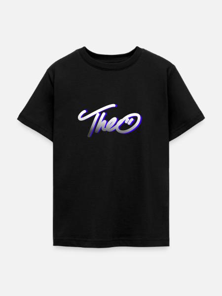 theo graffiti schrift - Teenager T-Shirt - Schwarz