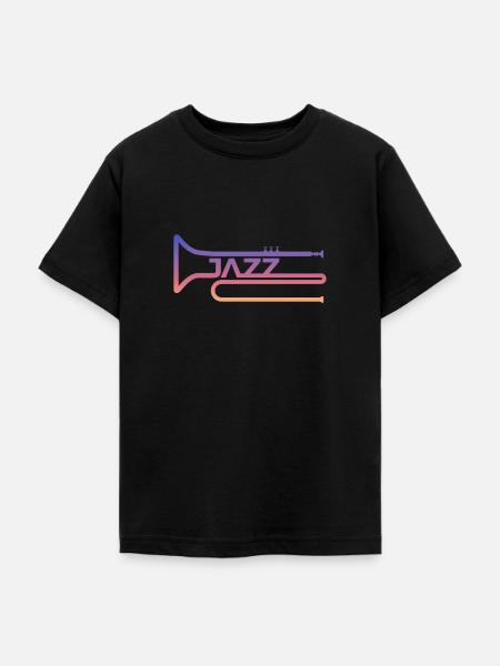 Jazz Musik - Teenager T-Shirt - Schwarz