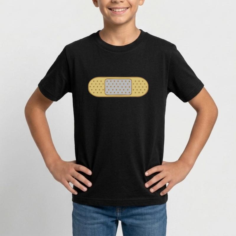 Patch Dots Design Teenage T-Shirt