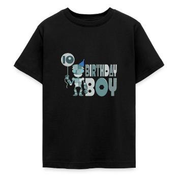 10. Geburtstag Roboter - Teenager T-Shirt - Schwarz - Vorne - AI Model Teenager Male light (155cm)