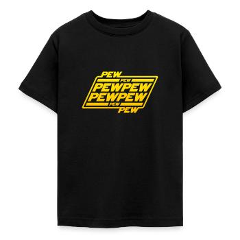 Pew Pew Pew - Teenager T-Shirt - Schwarz - Vorne - AI Model Teenager Male light (155cm)