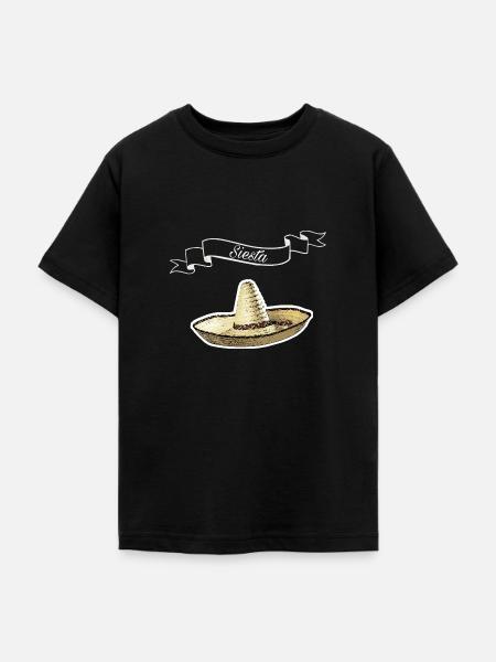 Siesta - Teenager T-Shirt - Schwarz