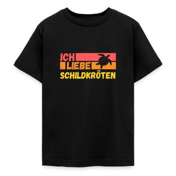Schildkröte Schildkröten - Teenager T-Shirt - Schwarz - Vorne - AI Model Teenager Male light (155cm)