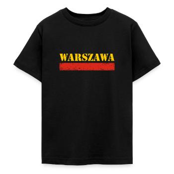 Warschau Vintage - Teenager T-Shirt - Schwarz - Vorne - AI Model Teenager Male light (155cm)