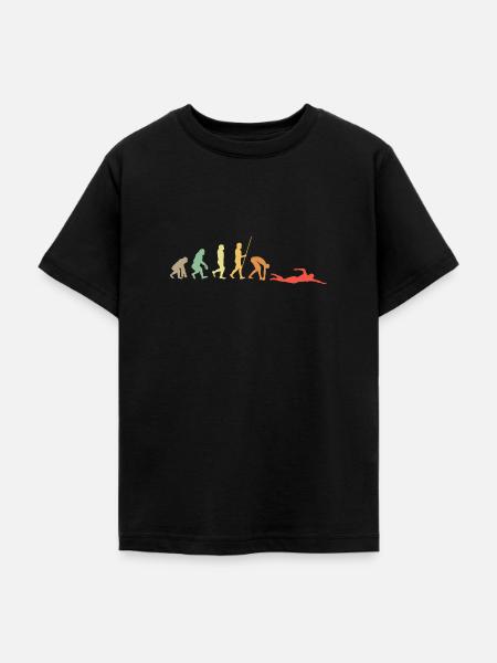 Schwimmer Wassersport - Teenager T-Shirt - Schwarz