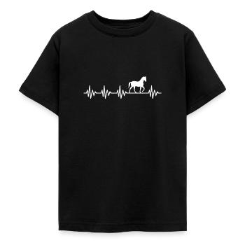 Horse horse - Teenage T-Shirt - black - Front - AI Model Teenager Male light (155cm)