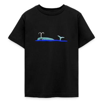 Wal - Teenager T-Shirt - Schwarz - Vorne - AI Model Teenager Male light (155cm)