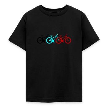 Fahrrad Bike Fahrräder - Teenager T-Shirt - Schwarz - Vorne - AI Model Teenager Male light (155cm)