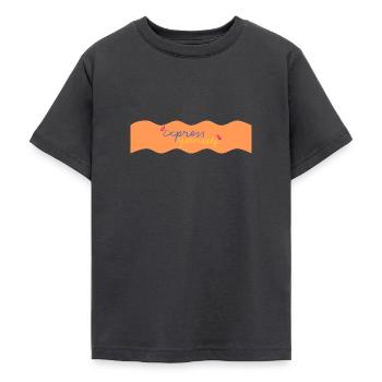 Express Yourself - Teenage T-Shirt - dark grey - Front - AI Model Teenager Male light (155cm)