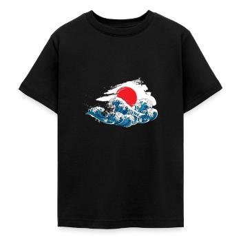 Japan - Teenager T-Shirt - Schwarz - Vorne - AI Model Teenager Male light (155cm)