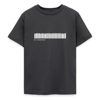 Nom d’utilisateur (code-barres) - T-shirt Ado - charbon - Devant - AI Model Teenager Male light (155cm)