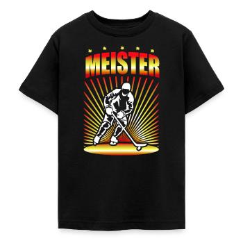Eishockey Meister Eishockeyspieler Geschenk - Teenager T-Shirt - Schwarz - Vorne - AI Model Teenager Male light (155cm)