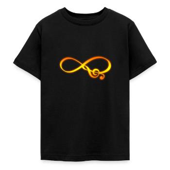 Musik Unendlichkeit - Teenager T-Shirt - Schwarz - Vorne - AI Model Teenager Male light (155cm)